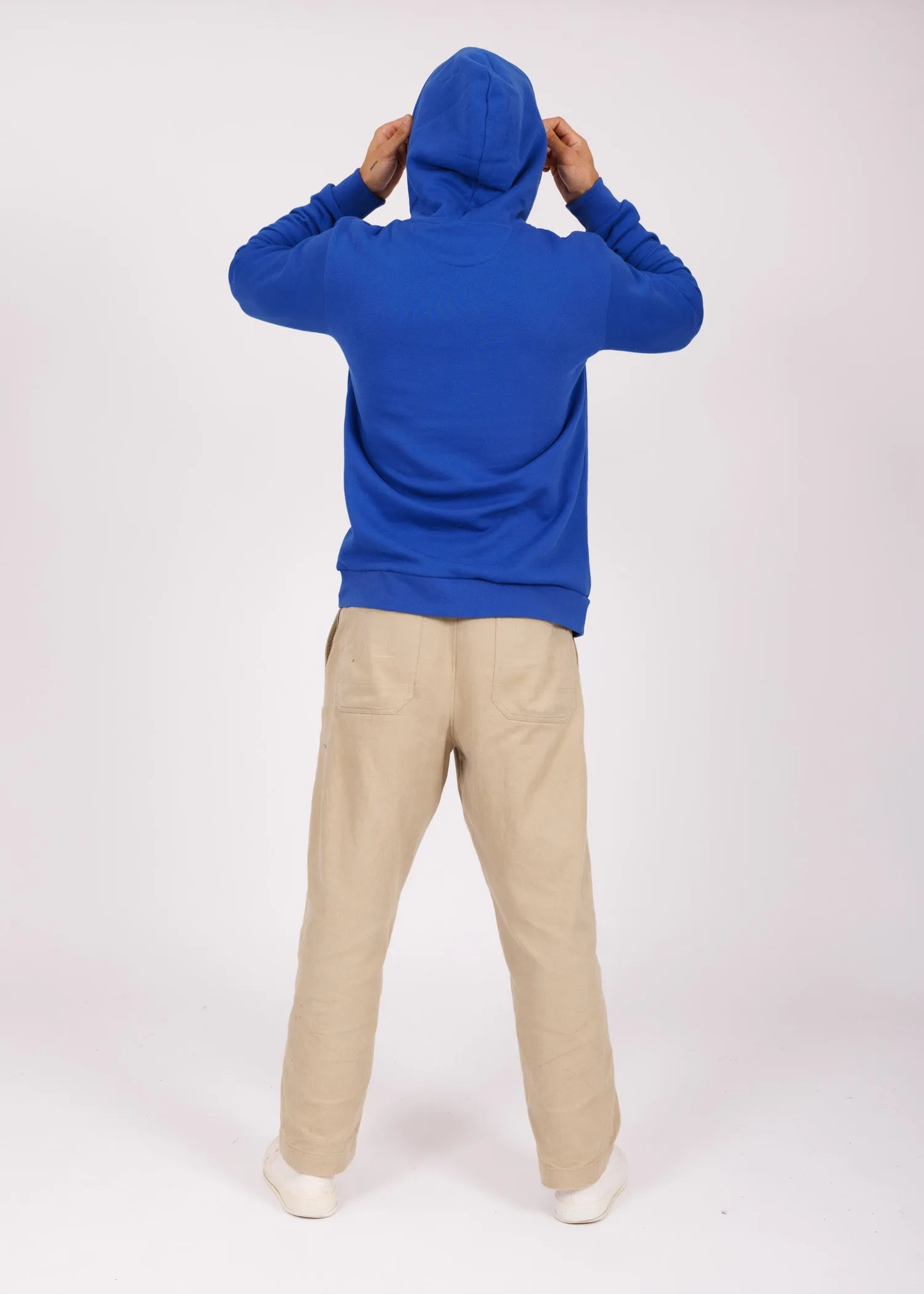 Hoodie brodé royal blue - red Hero