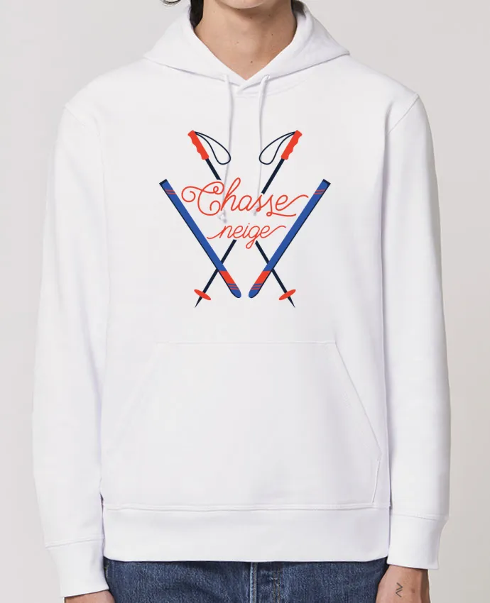 Hoodie Chasse neige - design ski Par tunetoo