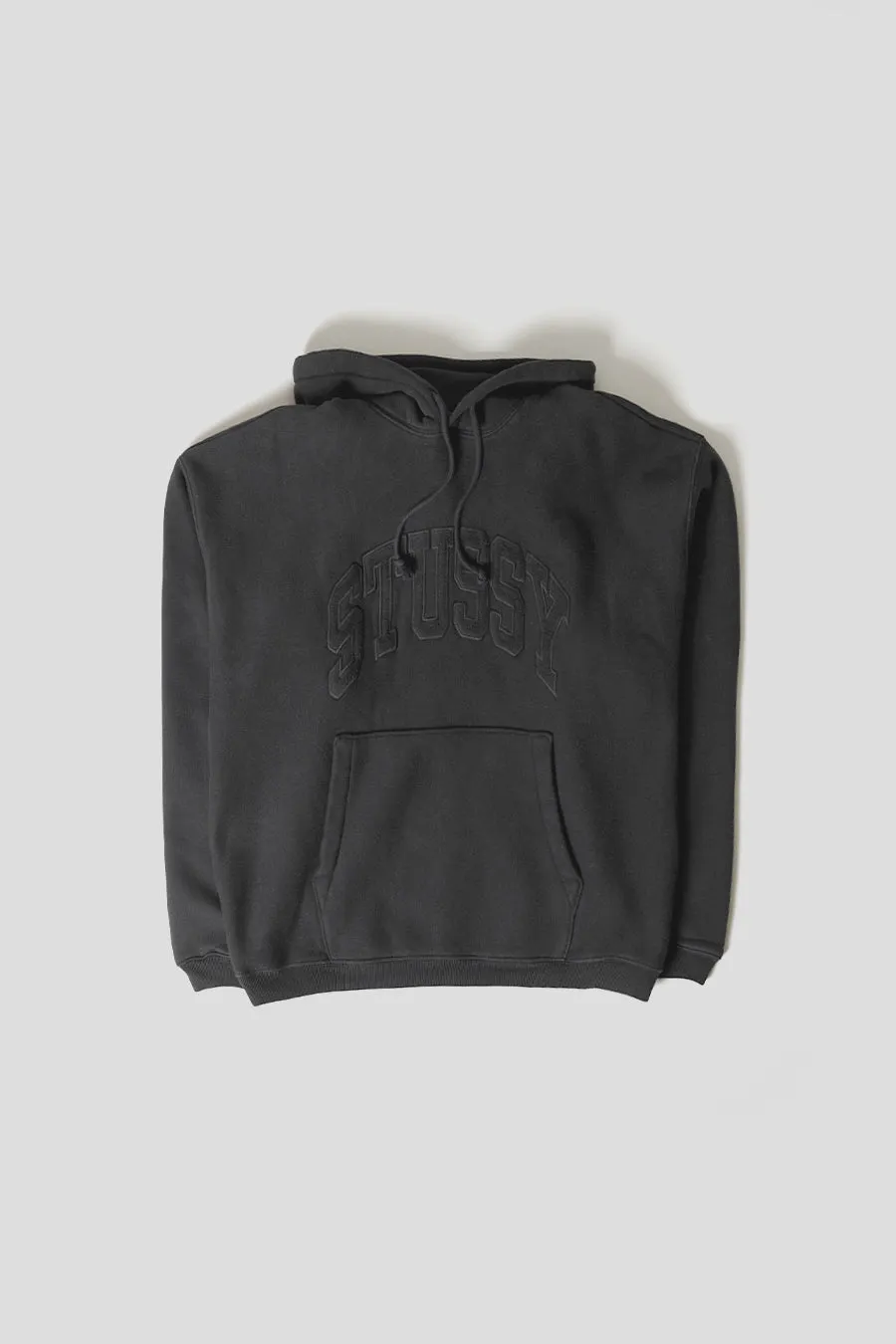 HOODIE EMBROIDERED RELAXED NOIR DELAV