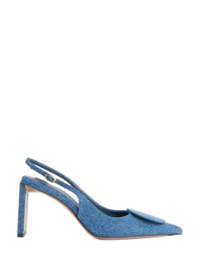 JACQUEMUS  Escarpins Slingback Duelo - Bleu