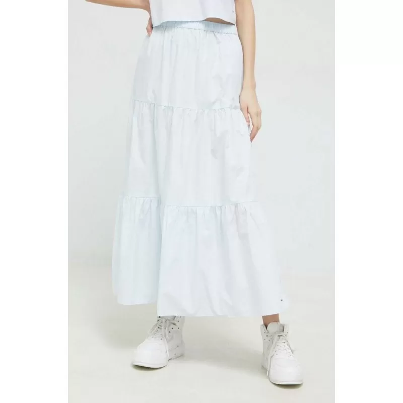 Jupe Femme Tommy Jeans TJW POPLIN TIERED MIDI