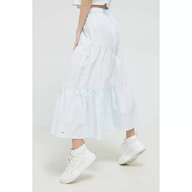 Jupe Femme Tommy Jeans TJW POPLIN TIERED MIDI