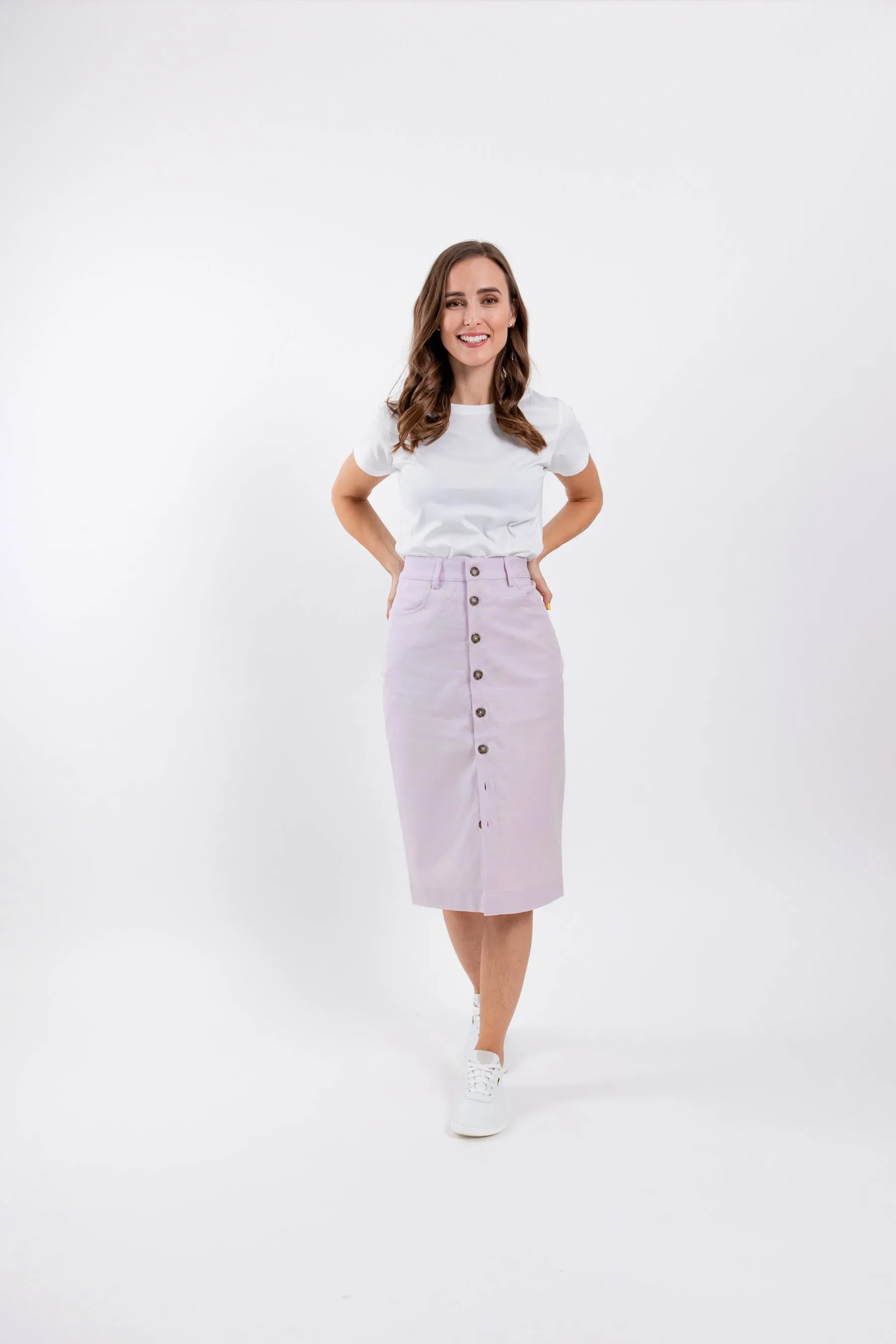 Jupe midi pour femme Be Lenka Essentials - Light Lilac