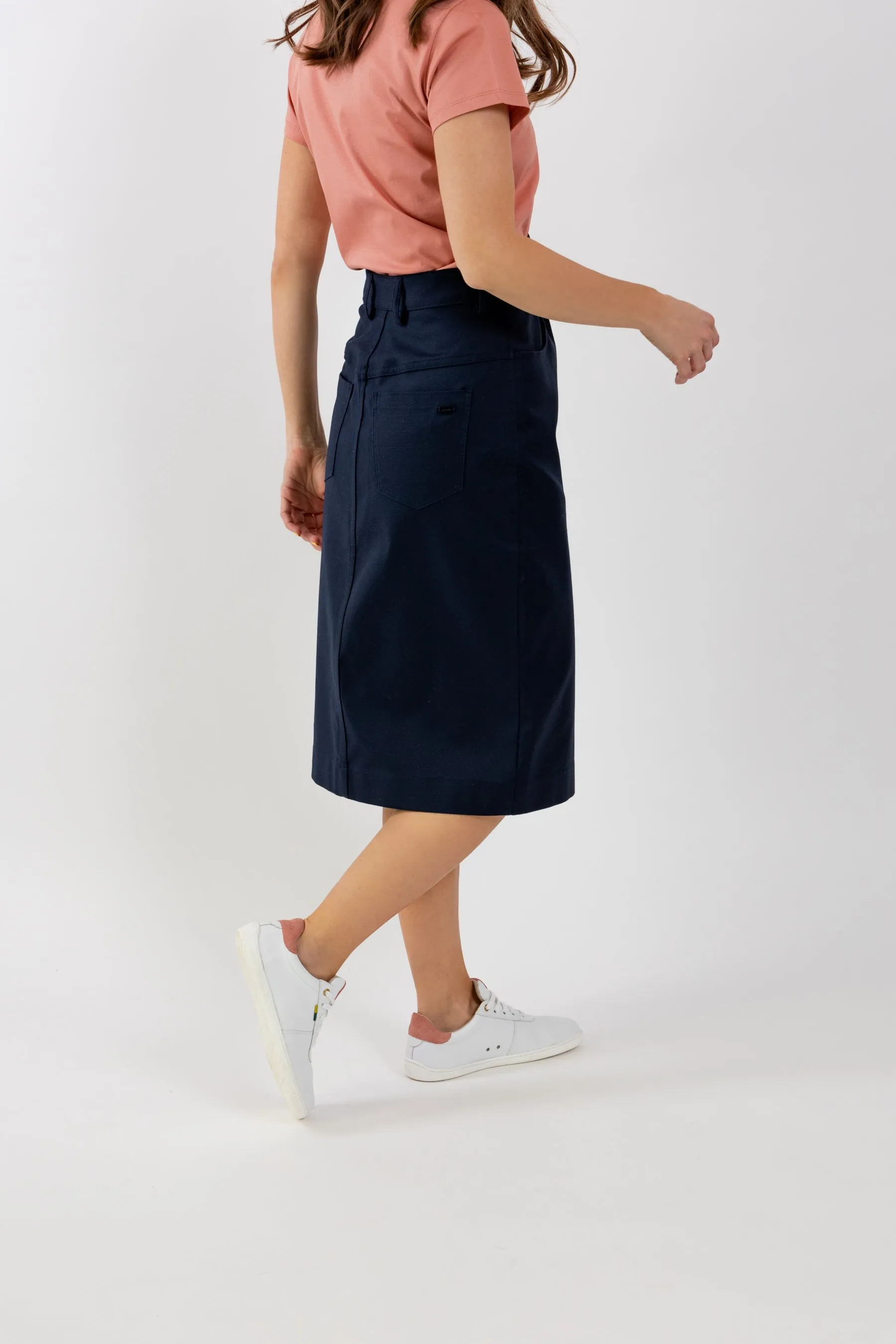 Jupe midi pour femme Be Lenka Essentials - Navy