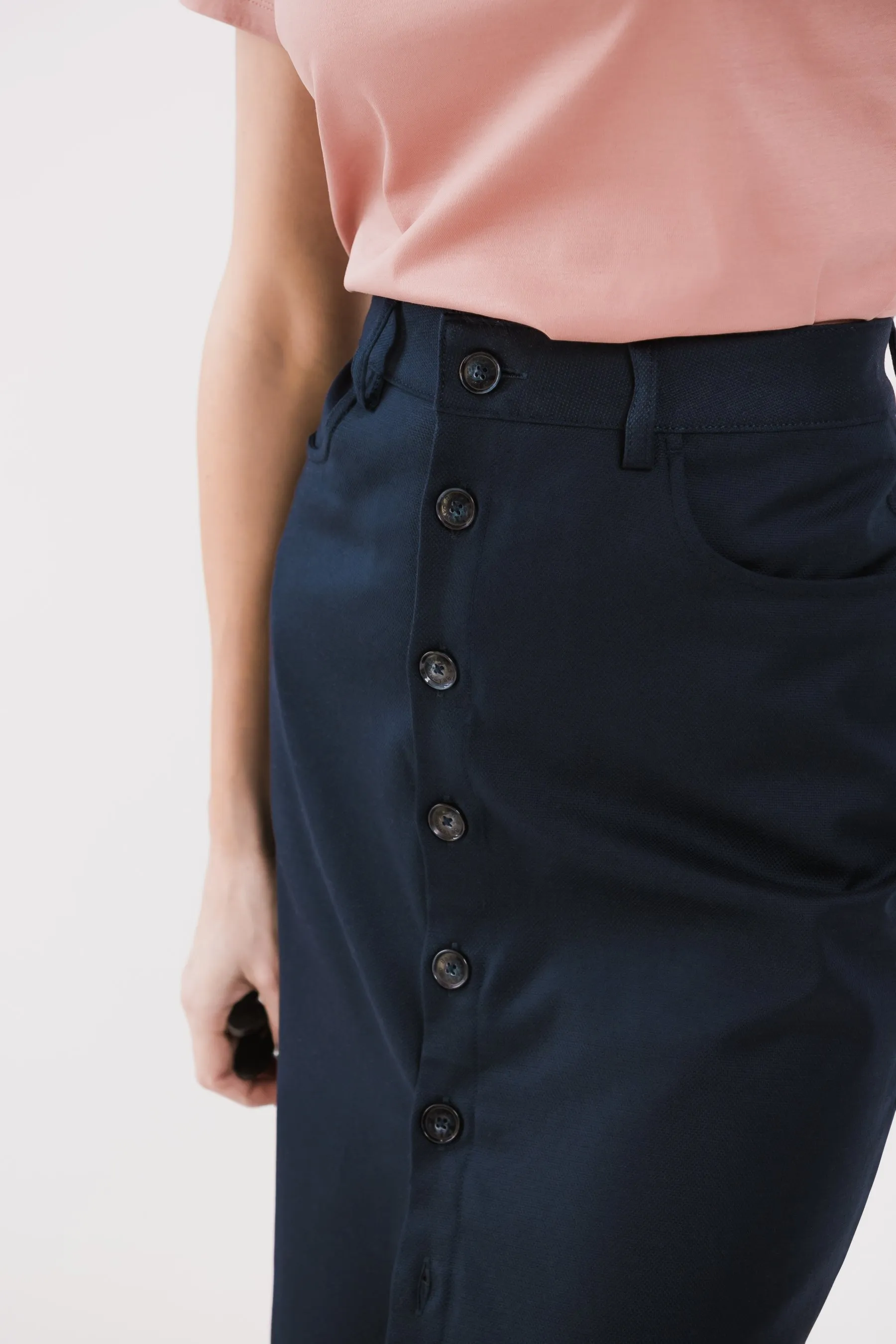 Jupe midi pour femme Be Lenka Essentials - Navy