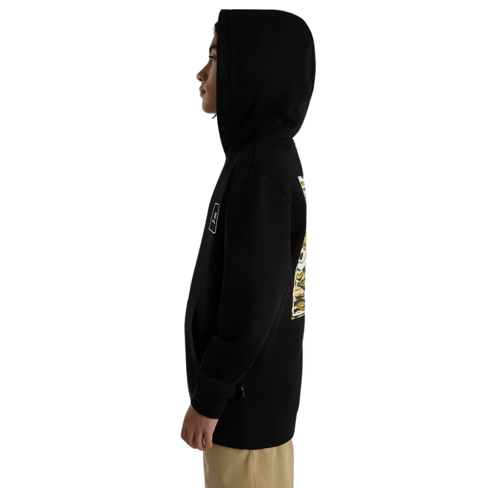 Kids Print Box 2.0 Pullover Hoodie Noir