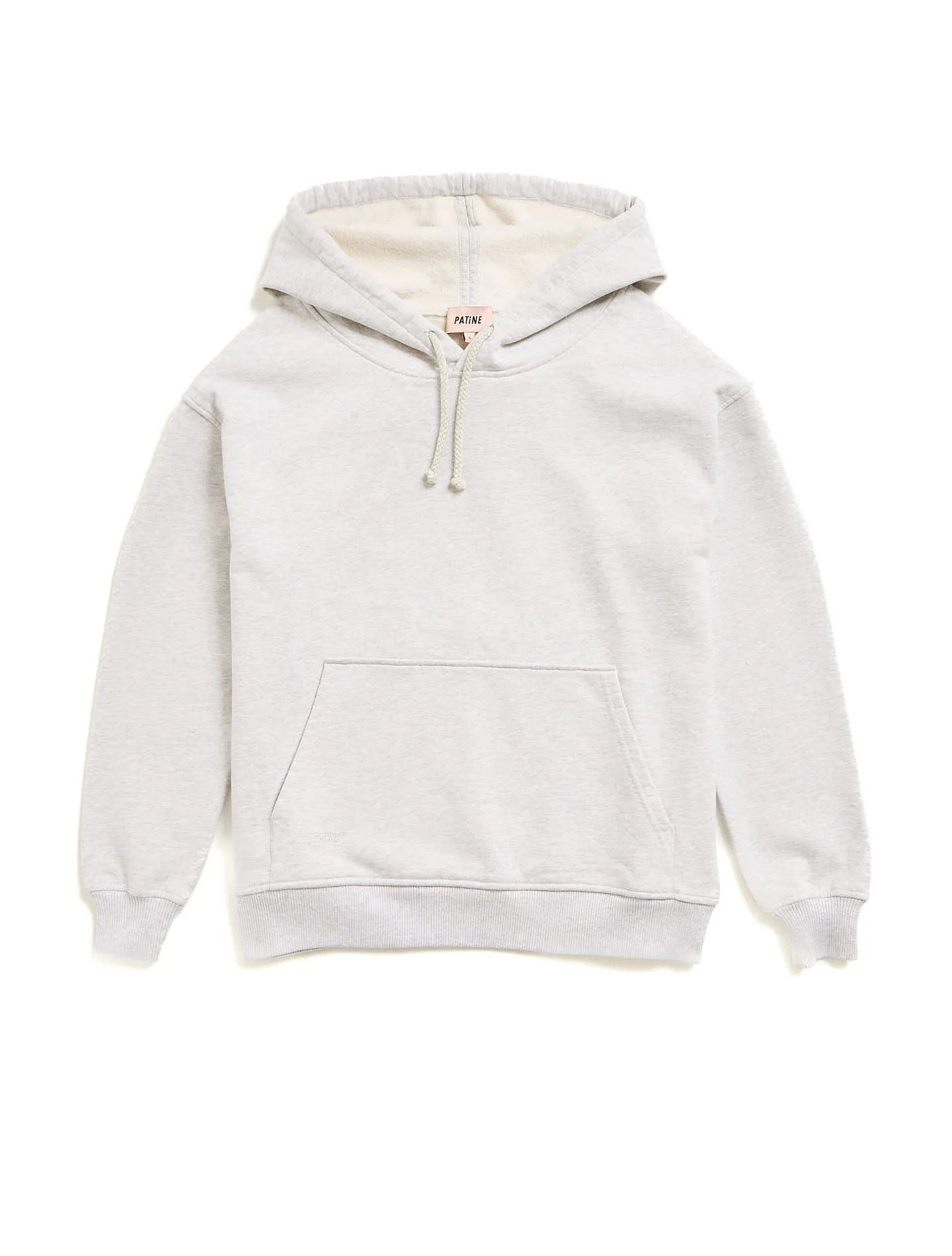 Le sweatshirt Hoodie Marty molleton bio-recyclé Gris chiné