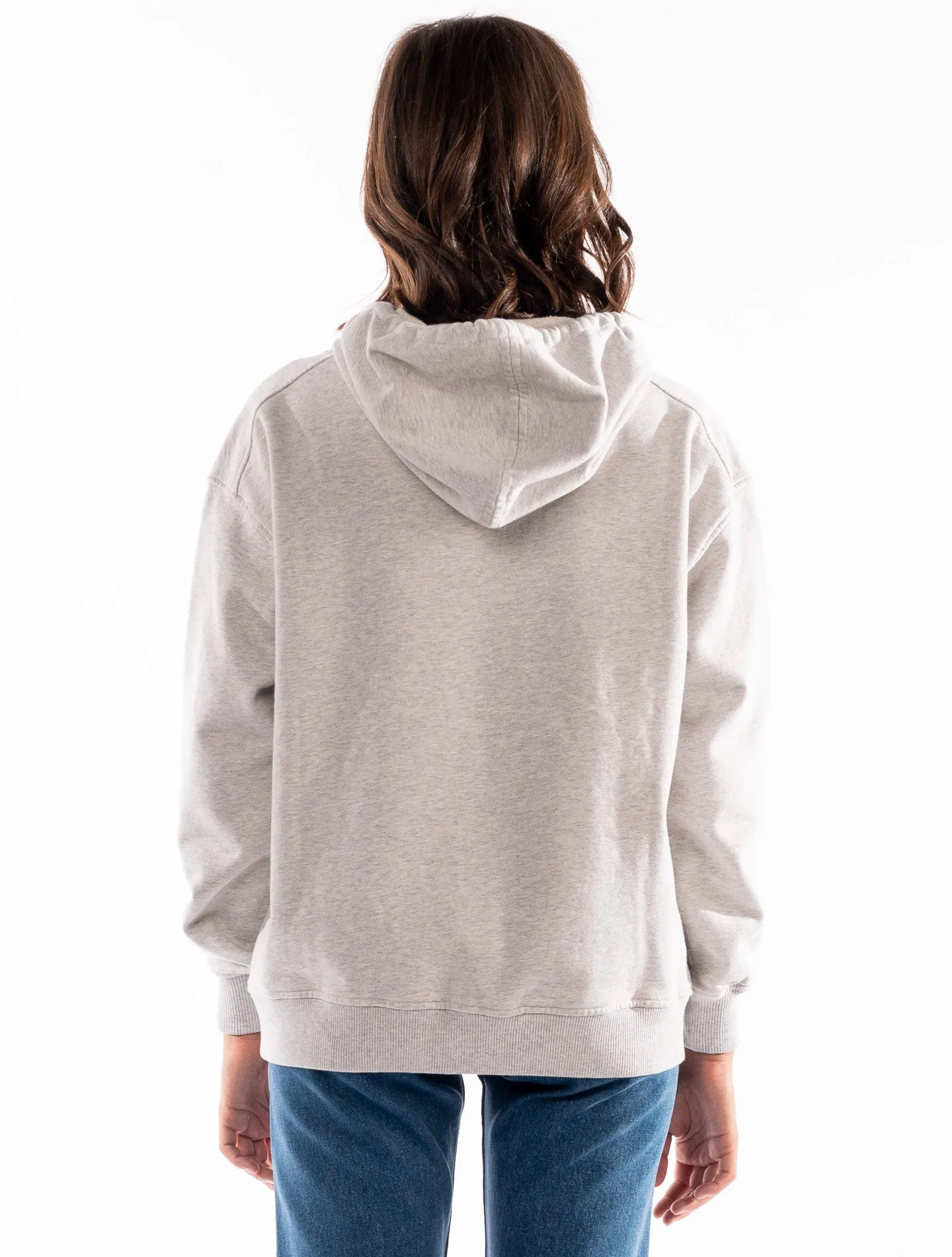 Le sweatshirt Hoodie Marty molleton bio-recyclé Gris chiné