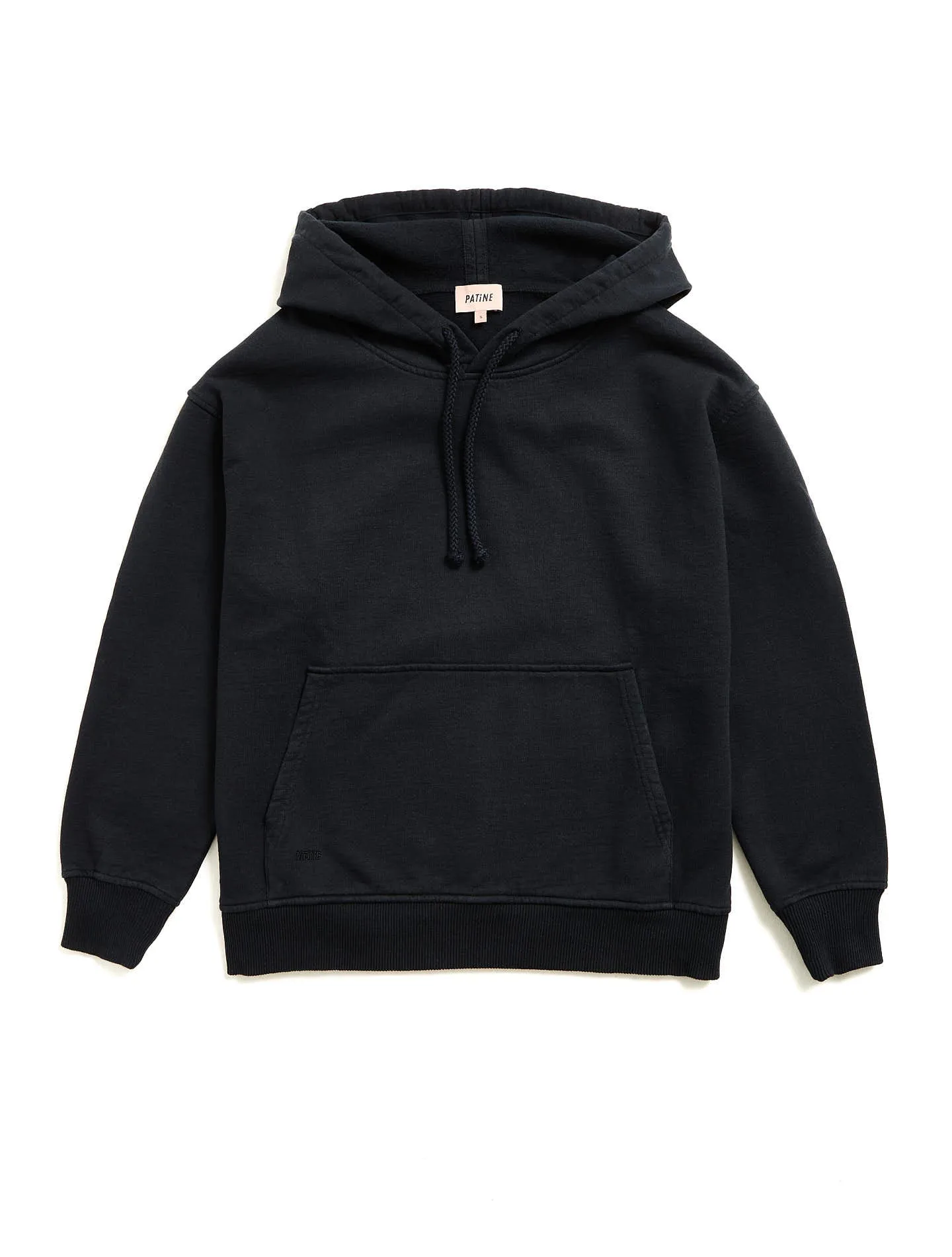 Le sweatshirt Hoodie Marty molleton bio-recyclé Noir black coffee