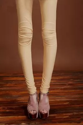 Leggings stretch collants pour femme en coton