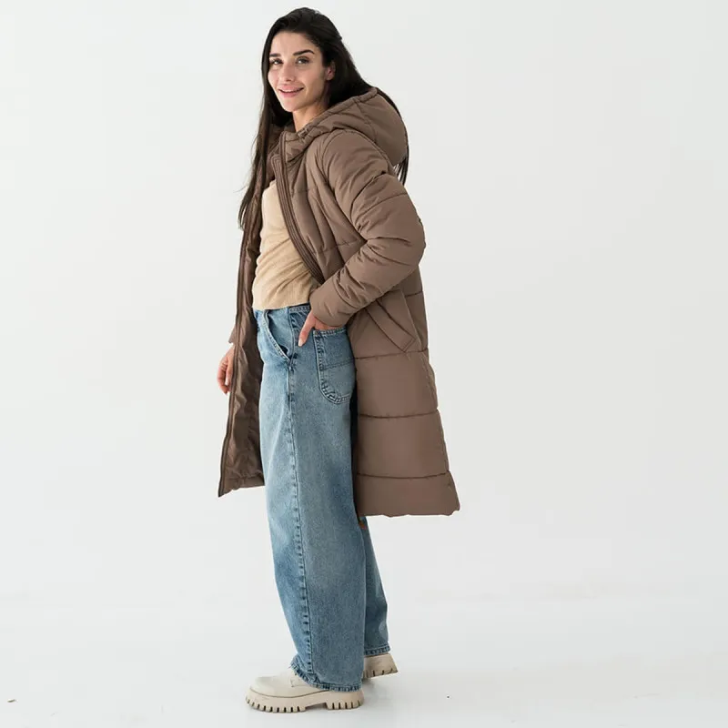 Manteau de portage et de grossesse 3-en-1 Cappuccino Love and Carry