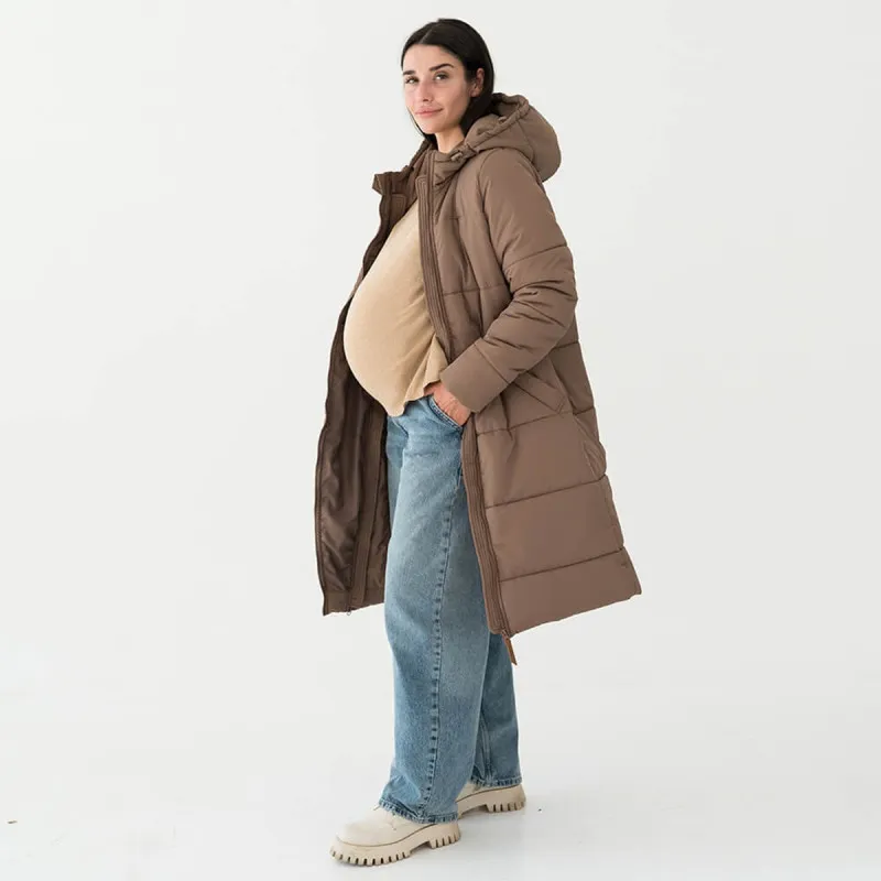 Manteau de portage et de grossesse 3-en-1 Cappuccino Love and Carry