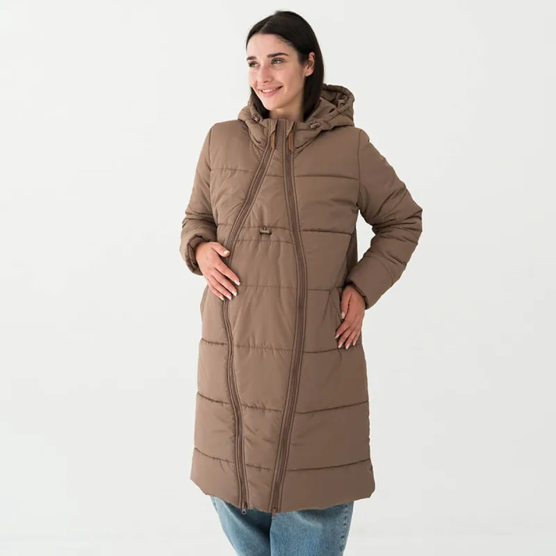 Manteau de portage et de grossesse 3-en-1 Cappuccino Love and Carry