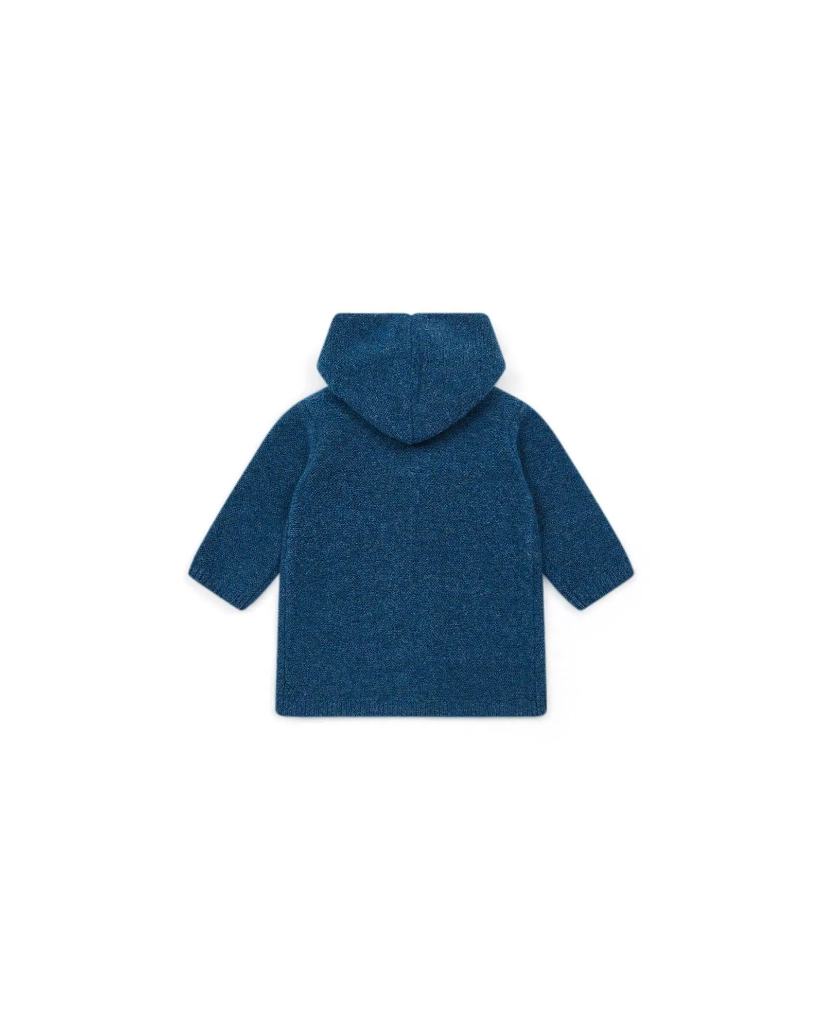 Manteau - Miro bleu Bébé en tricot point mousse