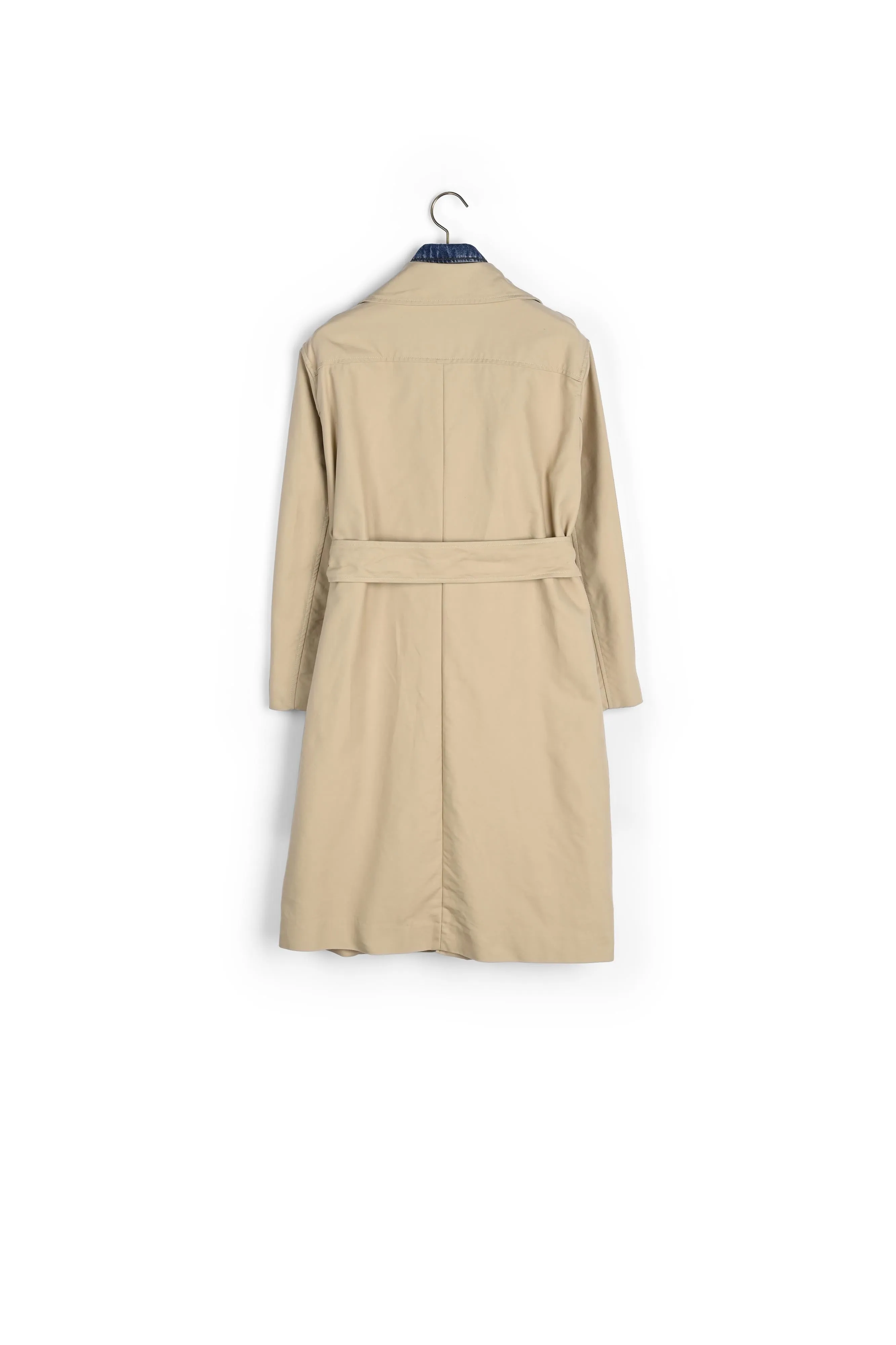 Manteau trench coat effet trompe l'il