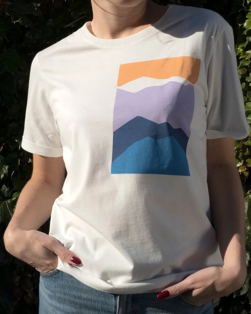 Mar e Sol - Tee-shirt blanc imprimé 