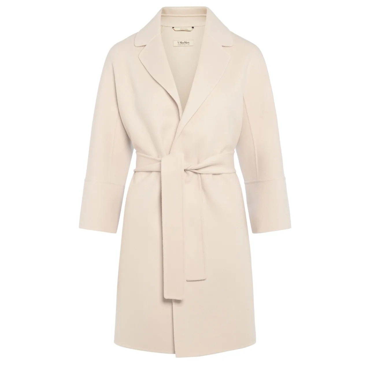 Max Mara Manteau 'S Arona, laine blanche