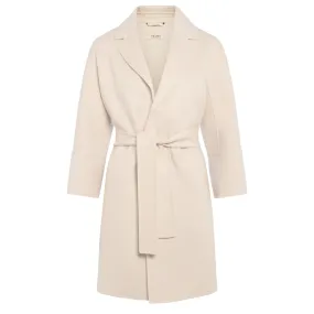 Max Mara Manteau 'S Arona, laine blanche