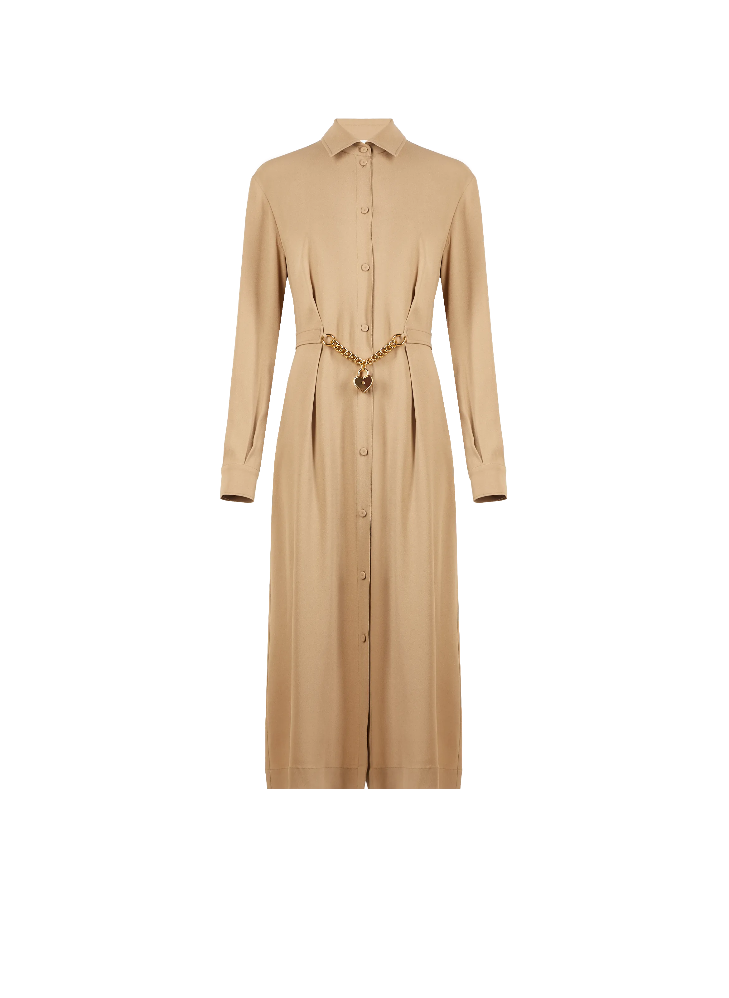 MOSCHINO  Robe chemise midi - Beige