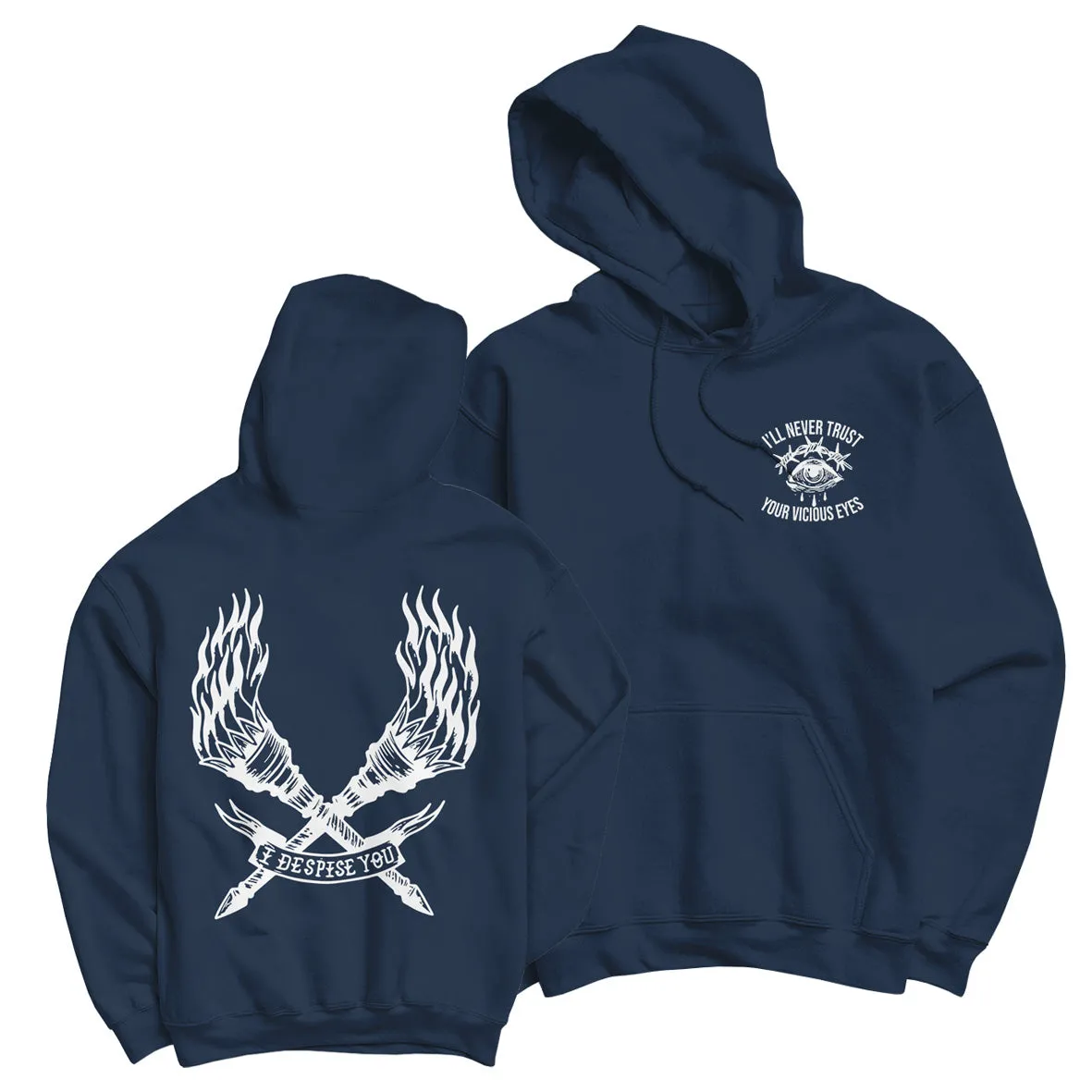 ORDEM - Vicious Eyes Navy Hoodie