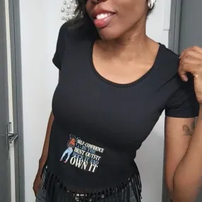 Original fitted t-shirt femme imprime !!queen !! en coton et elastane noir imprime taille:m belicious-delicious-creation