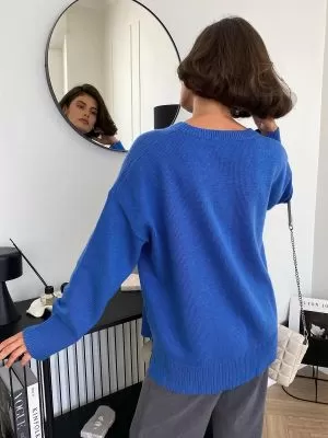 Pull ample en tricot à col rond pour femmes - Un style décontracté et confortable