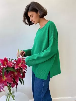 Pull ample en tricot à col rond pour femmes - Un style décontracté et confortable