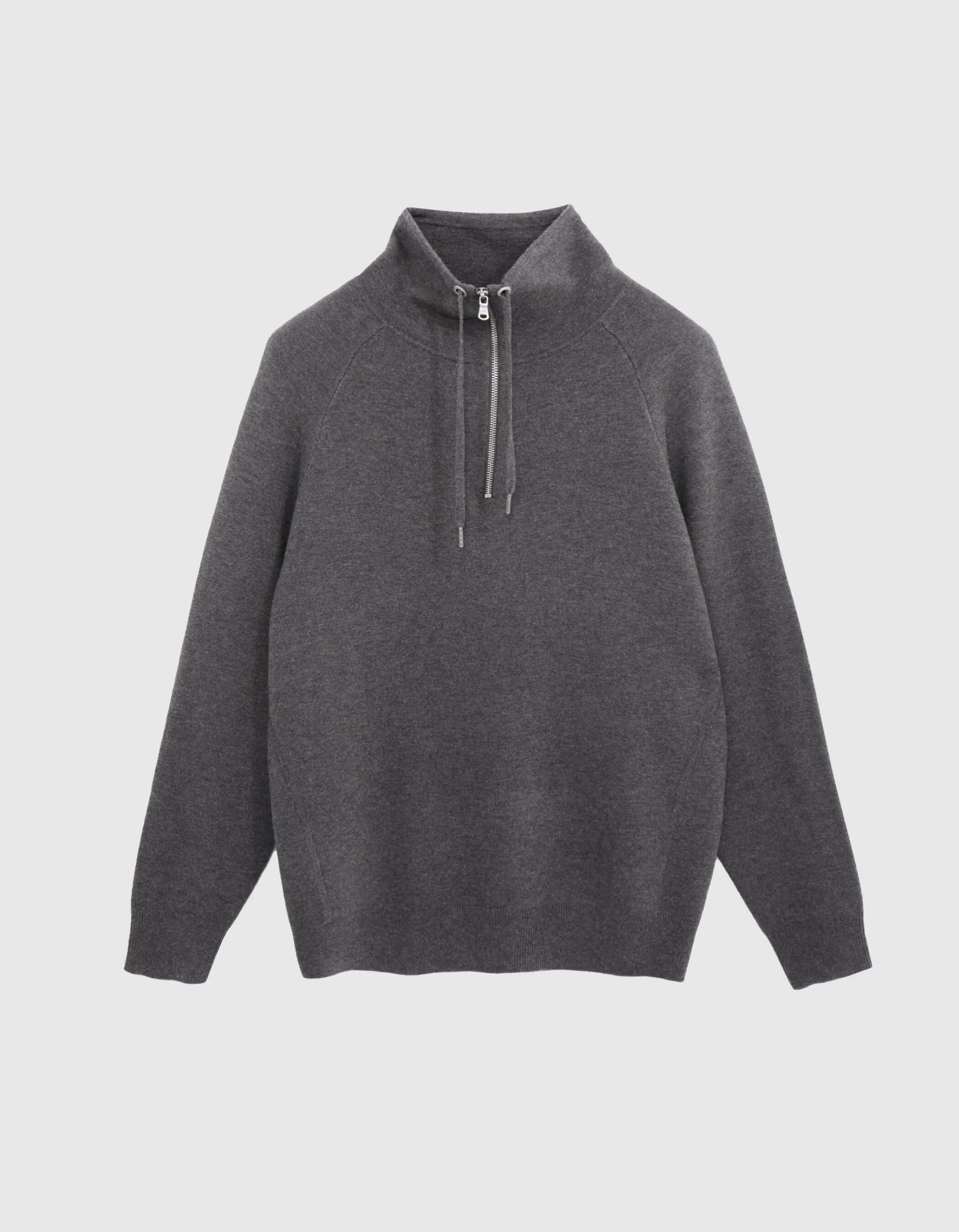 Pull béton tricot col camionneur Homme