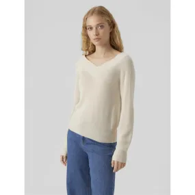 Pull col v new lex sun beige femme - Vero Moda | wimod