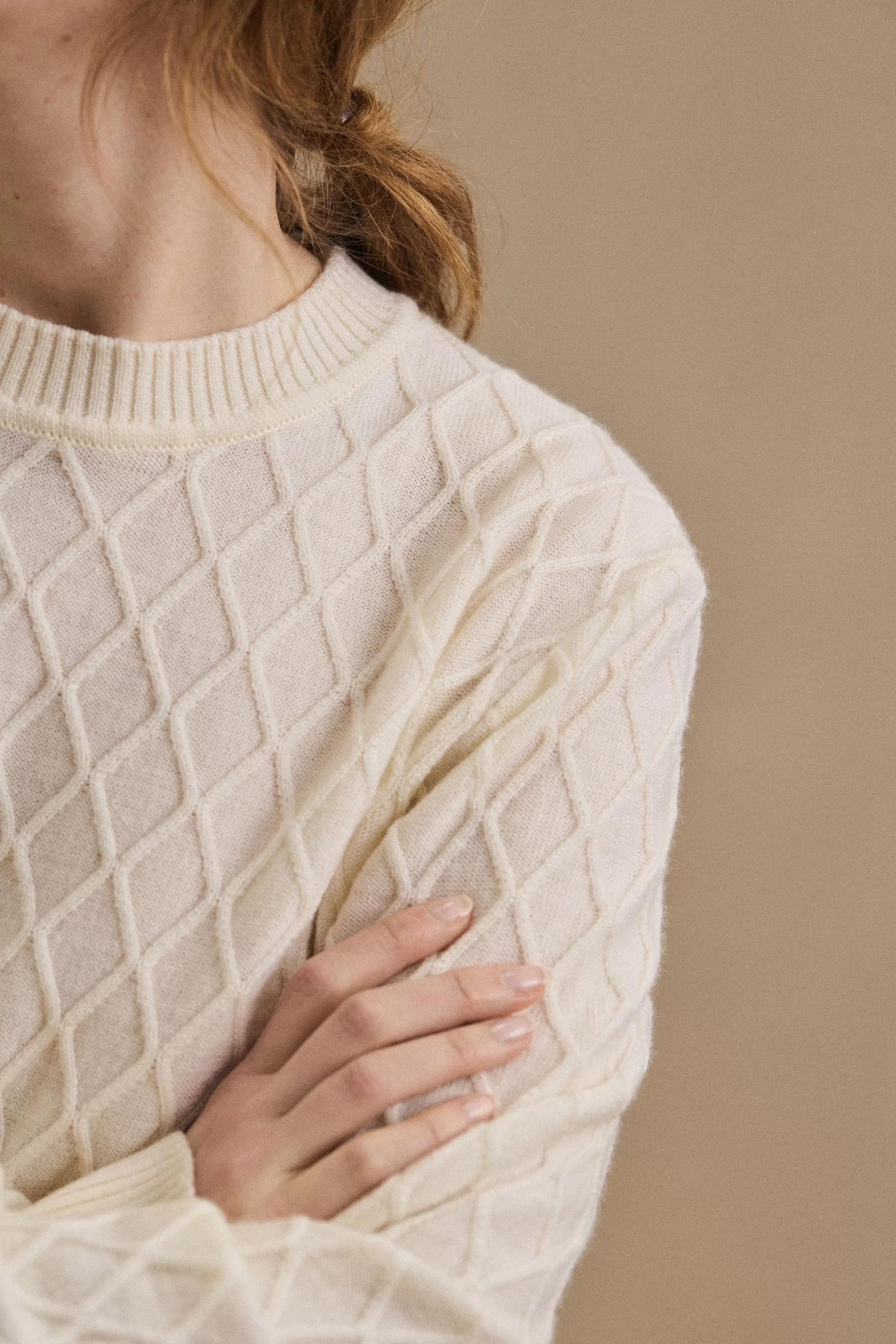 Pull Molène écru pour femme