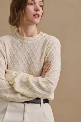 Pull Molène écru pour femme