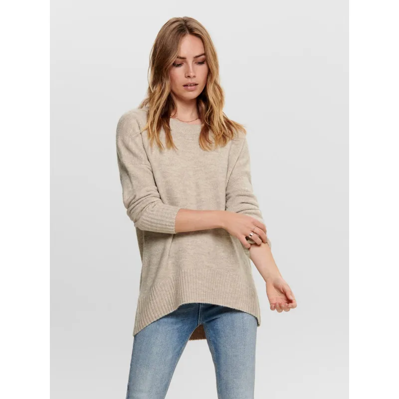 Pull nanjing knit beige femme - Only | wimod