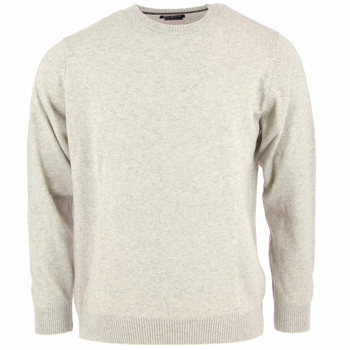 Pull "Italian collection" gris clair 100% laine - Matière-noble 39,90€