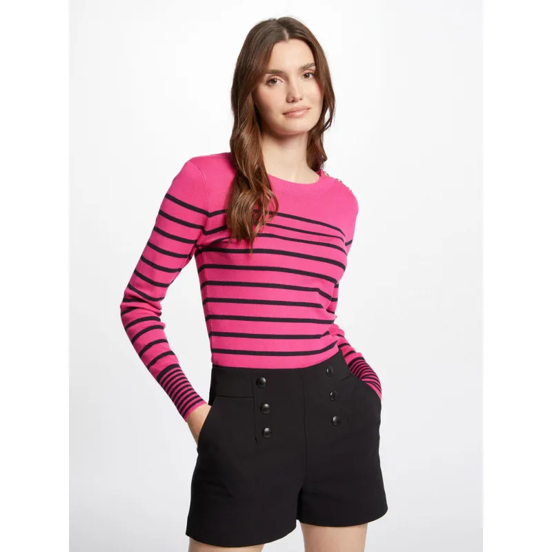 Pull rayé mtera rose femme - Morgan | wimod