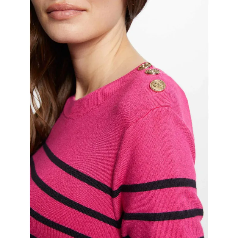 Pull rayé mtera rose femme - Morgan | wimod