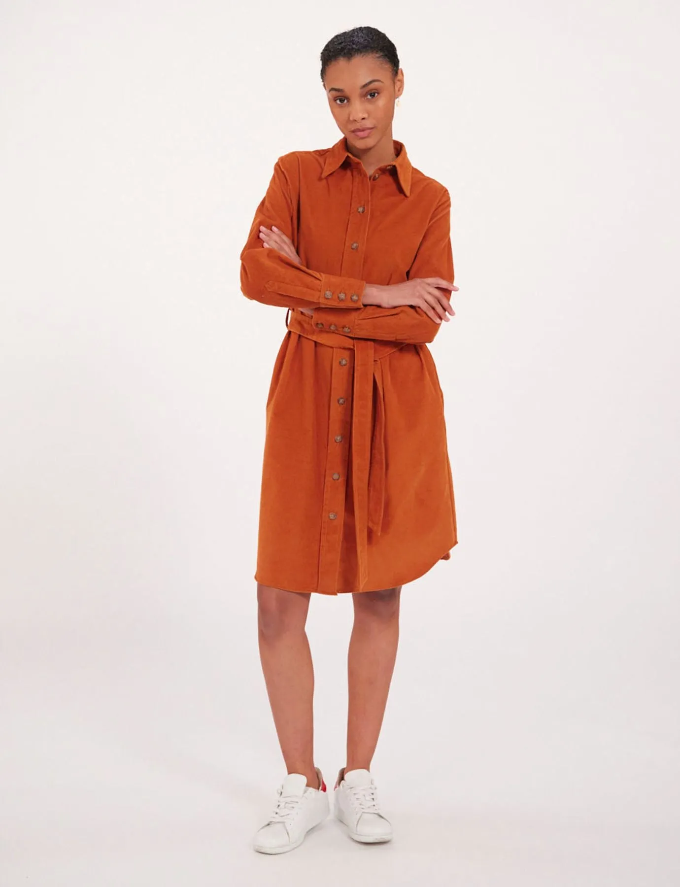 Robe Amour orange en velours