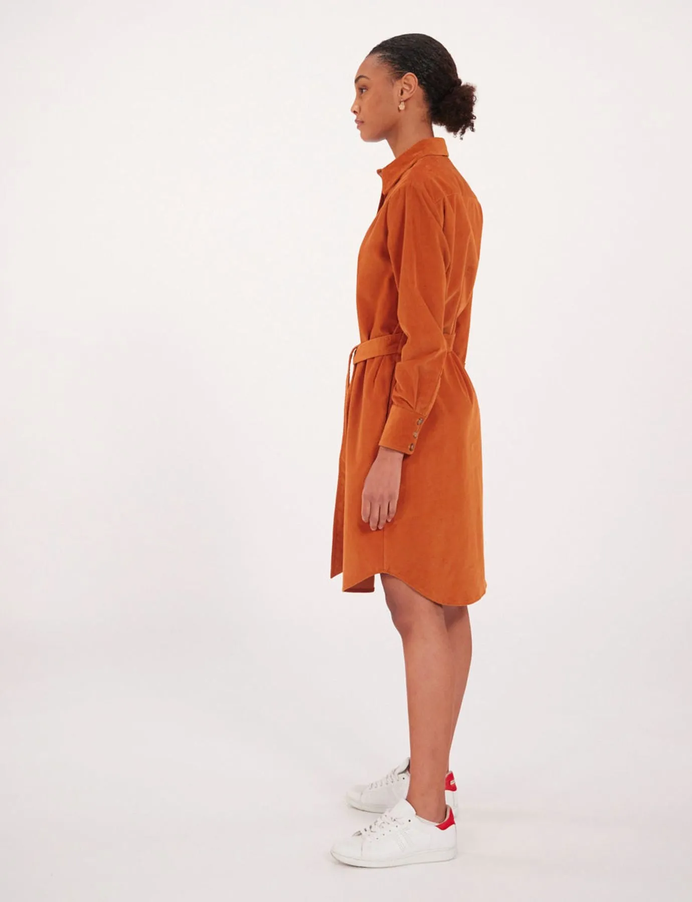 Robe Amour orange en velours