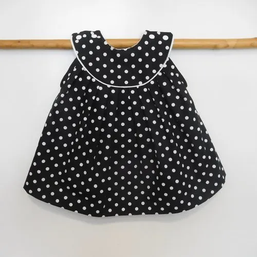 Robe bébé en coton oeko tex 6-9 mois, cadeau naissance