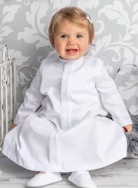 Robe de baptême bébé fille manches longues Ellie