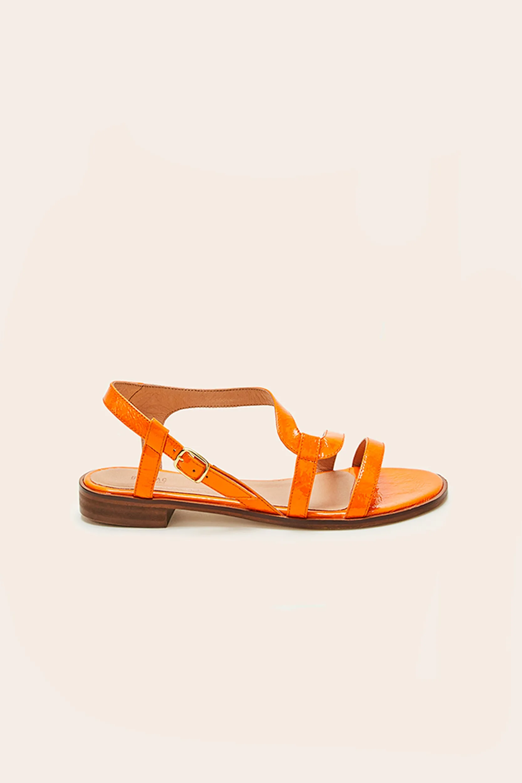 Sandales Margarita vernis orange