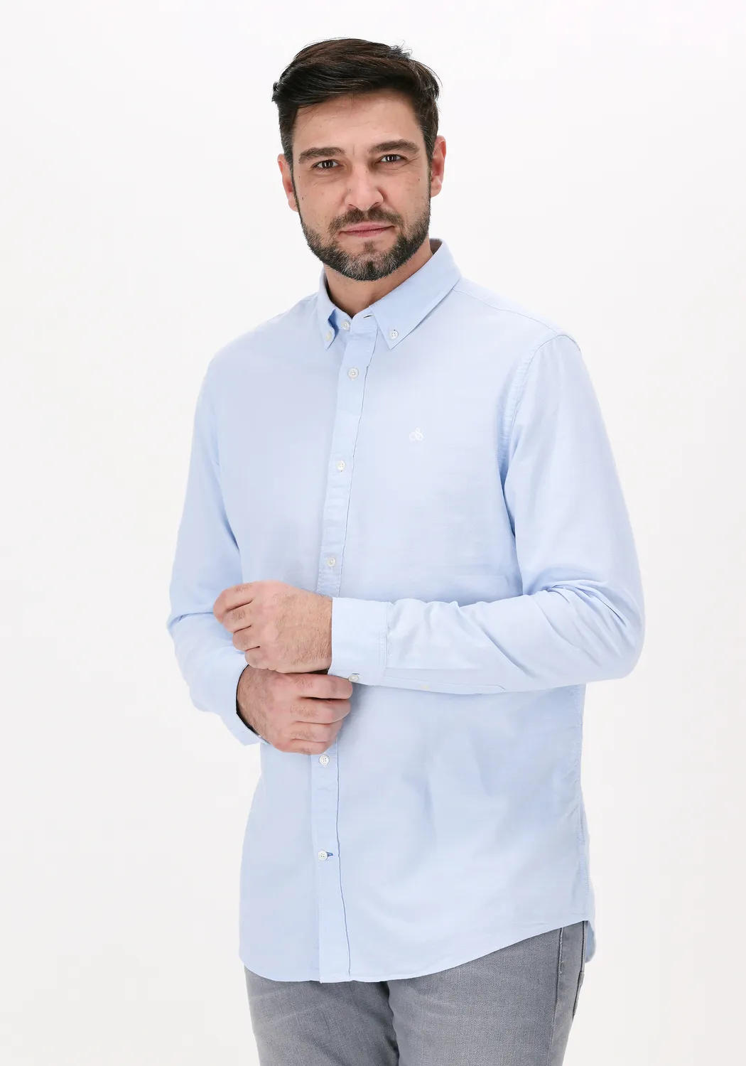 scotch & soda chemise décontracté regular fit shirt bleu clair