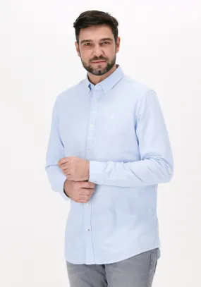 scotch & soda chemise décontracté regular fit shirt bleu clair