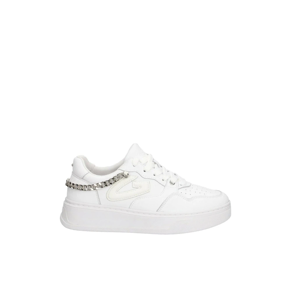 Sneakers en Cuir Blanc pour Femmes