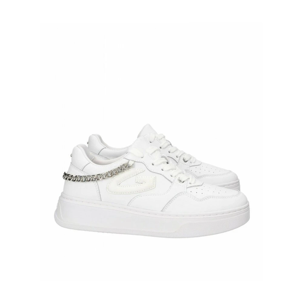 Sneakers en Cuir Blanc pour Femmes