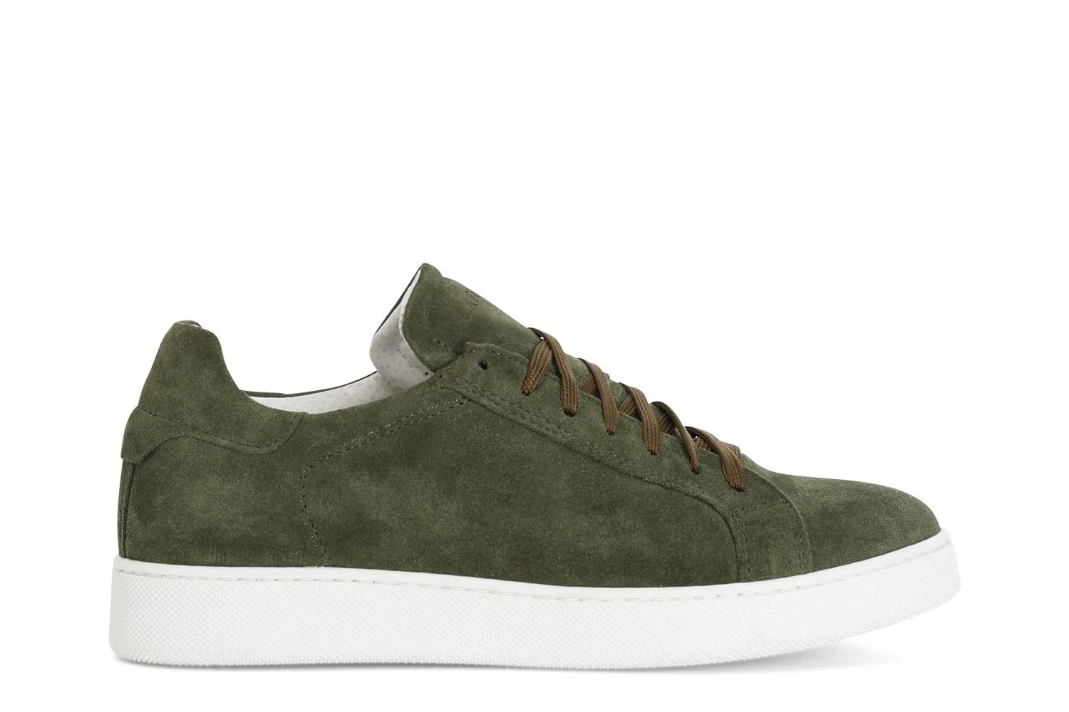 sneakers en daim green - CafèNoir