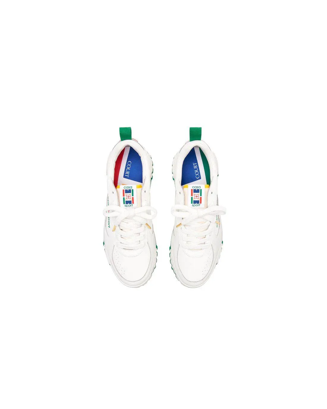 SNEAKERS THE COURT WHITE & GREEN - Casablanca Paris | Chez Maman Rouen