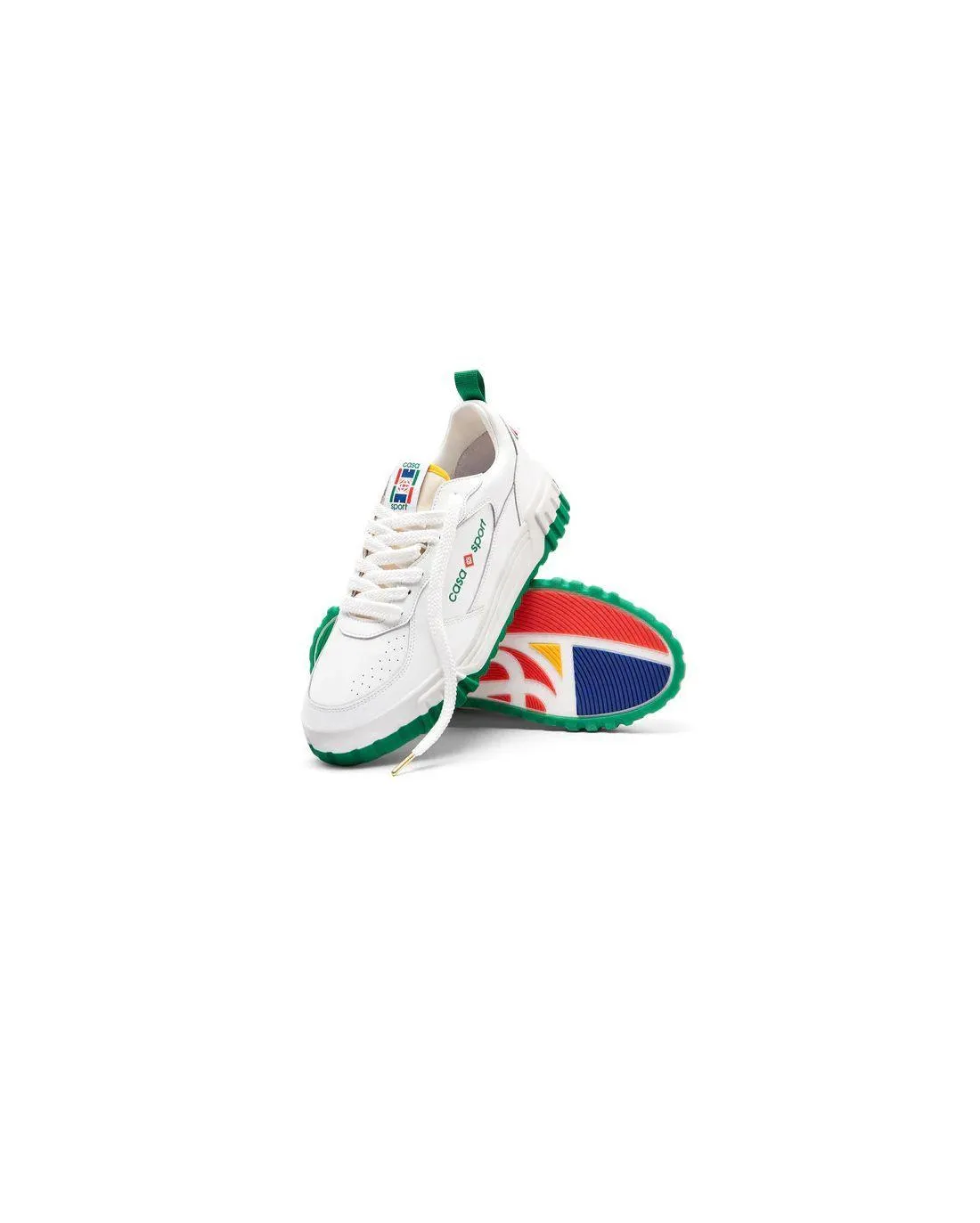 SNEAKERS THE COURT WHITE & GREEN - Casablanca Paris | Chez Maman Rouen