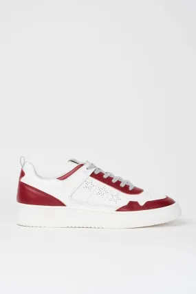 Sneakers uomo Penalty in pelle bianca e rossa