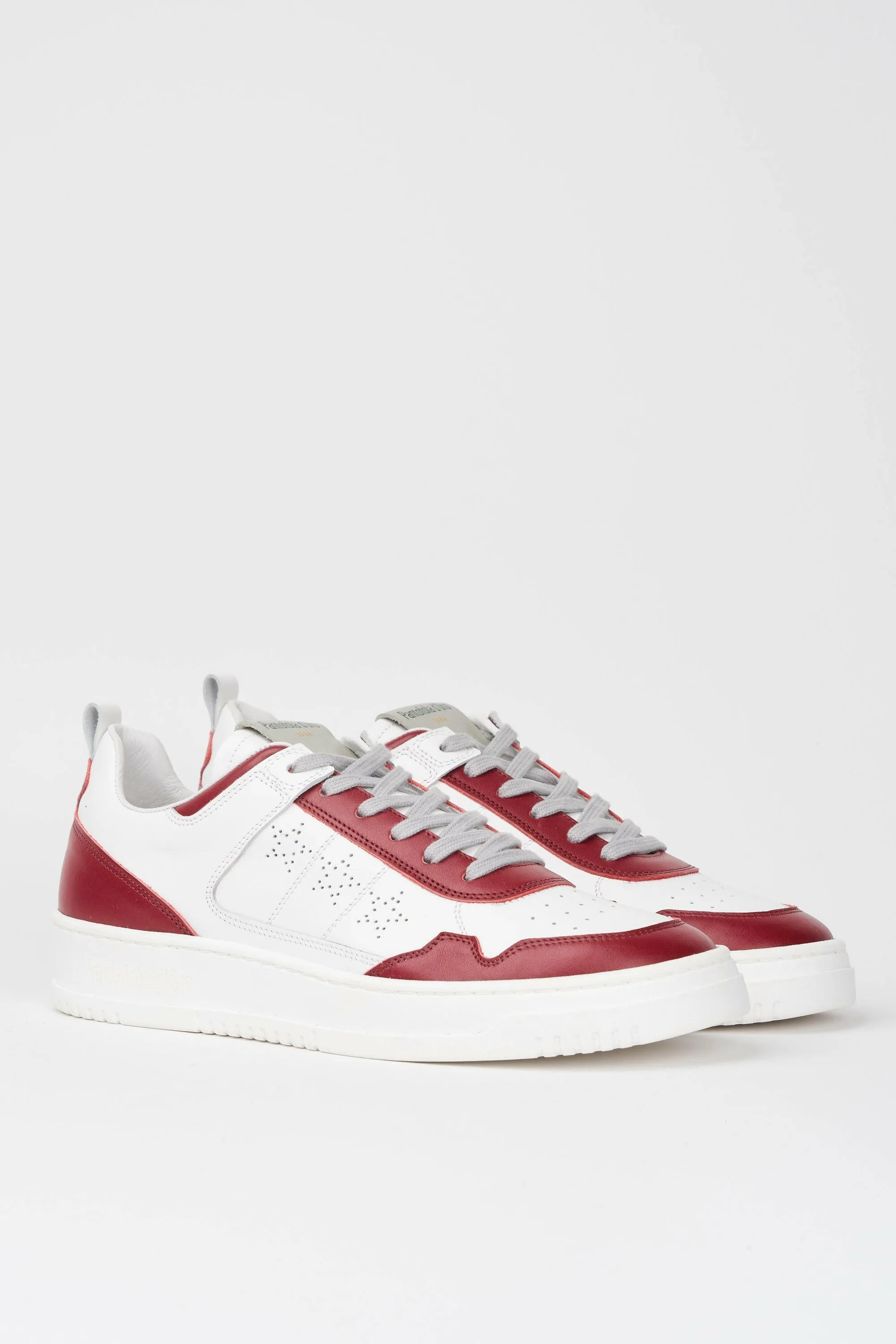 Sneakers uomo Penalty in pelle bianca e rossa