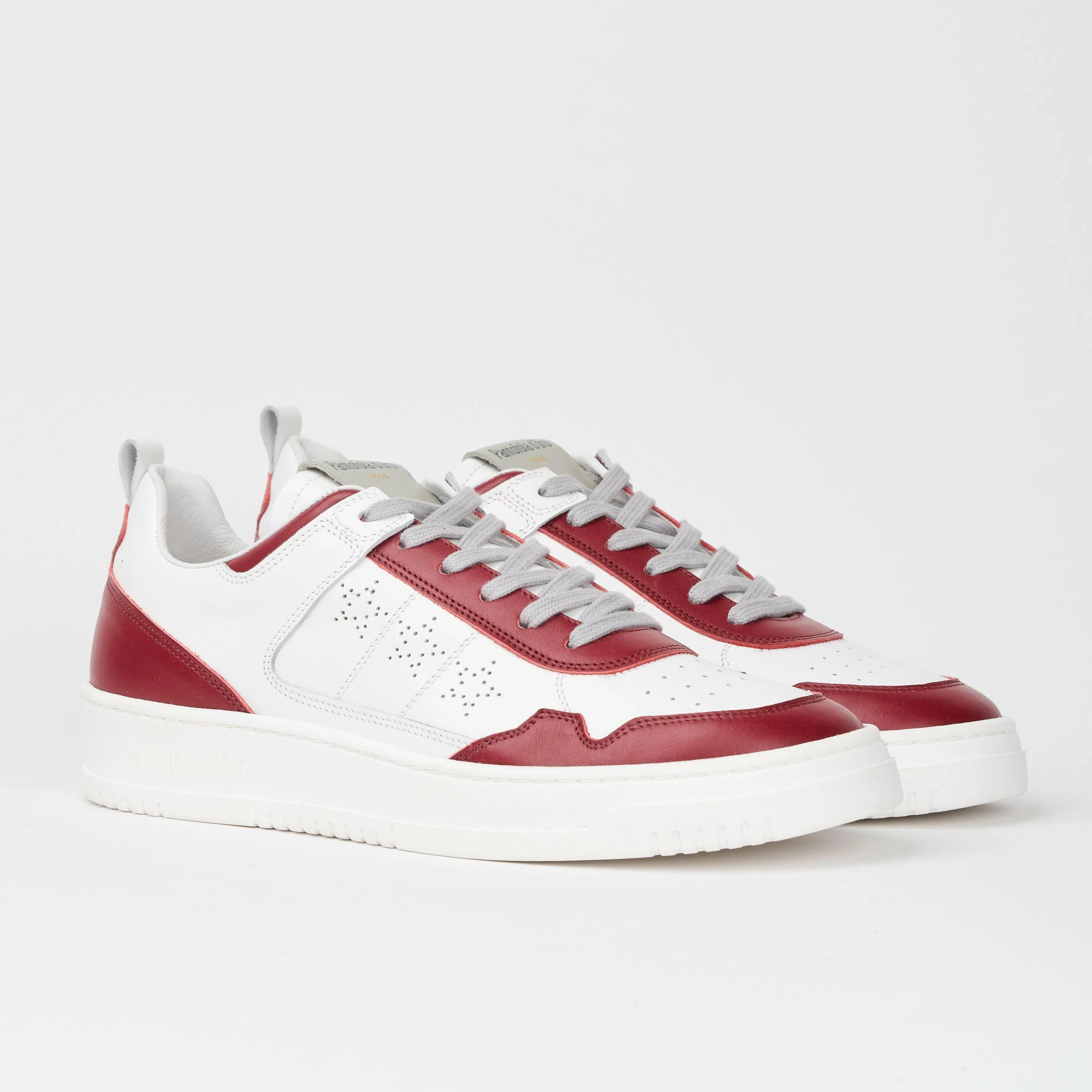 Sneakers uomo Penalty in pelle bianca e rossa